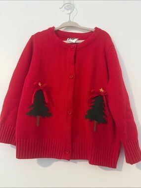Classic Red Knit Crewneck Sweater